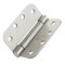 Cauldham (2 Pack) Heavy-Duty 4" Self-closing Spring Door Hinge with 5/8" Radius Corners, UL Listed